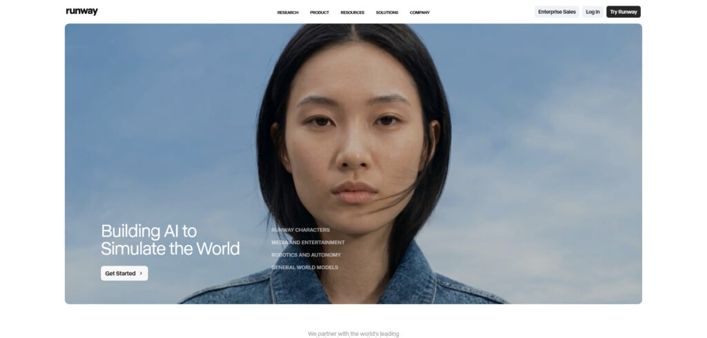 Screenshot de RunwayML