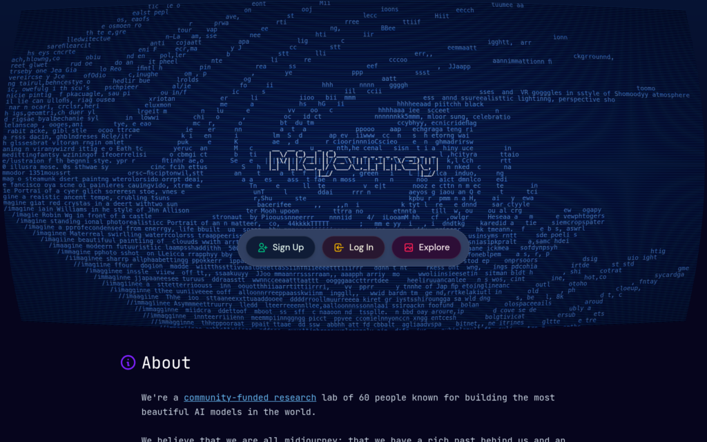 Screenshot de Midjourney